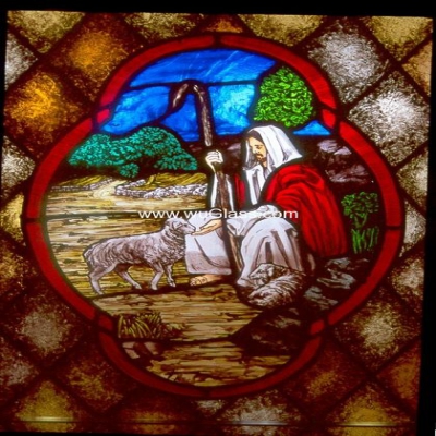 教堂玻璃w-j-8013