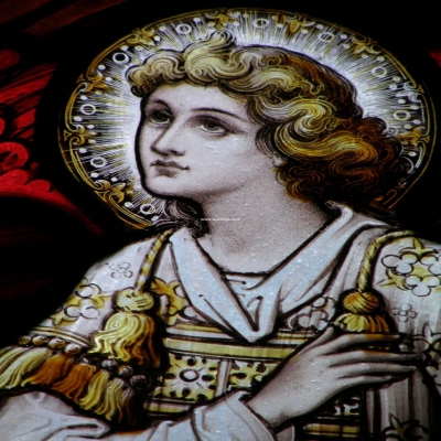 教堂玻璃w-j-8009