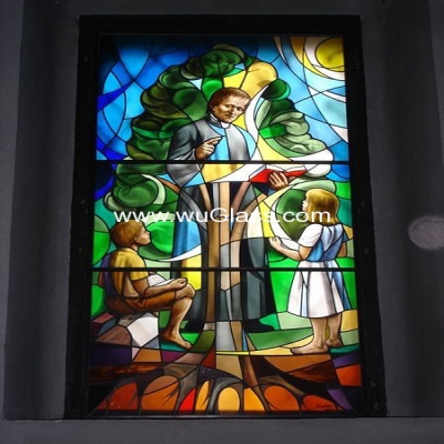 教堂玻璃w-j-8016